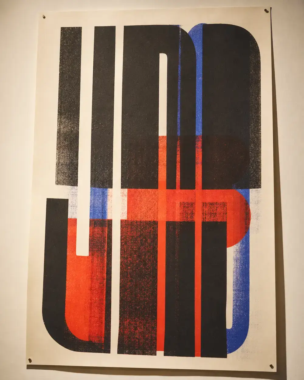 Risograph poster series with layered ink colors
